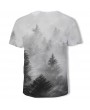 T-Shirts & Tanks - 3D Summer Fashion New Smoggy Deep Forest Printing Men's Short-Sleeved T-shirt