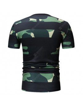 Men'S T-Shirt Recreational Short Sleeve O-Collar Fashion Printed Cotton T-Shirt