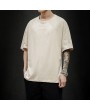 T-Shirts & Tanks - New Summer Men T Shirt 2021 Fashion Solid T Shirt Mens Oversized Hip Hop Short Sleeve Casual Cotton Mens Streetwear Top Tees