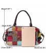 Women's Handbags - Women Bohemian Large Capacity Genuine Leather Handbags Patchwork Handmade Crossbody Bags