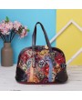 Women's Handbags - Women Floral Bohemian Genuine Leather Handbags Shell Large Capacity Crossbody Bags