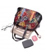 Women's Handbags - Women Floral Bohemian Genuine Leather Handbags Shell Large Capacity Crossbody Bags