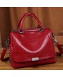 Women Retro Solid Leisure Handbag Faux Leather Crossbody Bag