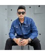 Denim Jackets - 2020 Autumn And Winter Large Size Men's Denim Jacket Wide Prednisone Plus Fertilizer To Increase Men's Simple Denim Jacket