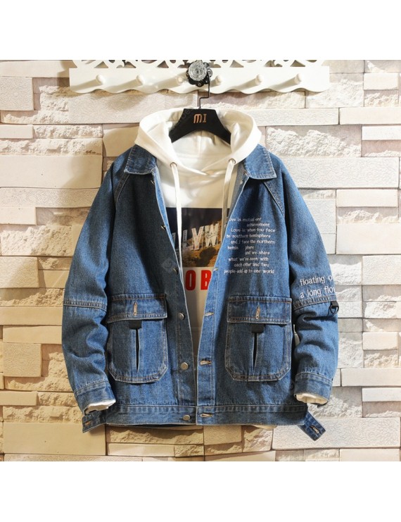 Denim Jackets - Autumn and Winter Fashion Casual Loose Men's Denim Jacket