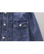 Denim Jackets - Autumn and Winter Men's Cotton Washed Denim Jacket Fashion Casual Drop Shoulder Coat