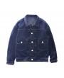 Denim Jackets - Autumn and Winter Men's Cotton Washed Denim Jacket Fashion Casual Drop Shoulder Coat