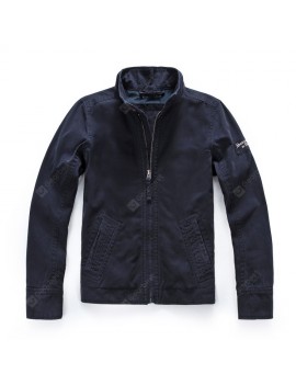 Classic Autumn and Winter Denim Washed Men's Tooling Jacket