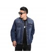 Denim Jackets - Large Size Men's Spring Men's Letters Printed Denim Jacket Loose Jacket