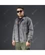 Denim Jackets - Large Size Printing Large Size Men's Autumn and Winter Loose Denim Stretch Jacket