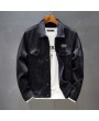 Denim Jackets - Men's Denim Jacket Autumn Casual Long-sleeved Coat