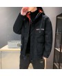 Casual Male Ins Padded Winter Coat Korean Teenagers Warm Japanese Men's Frock Coat