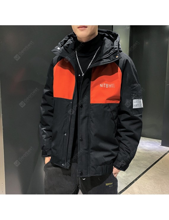 Casual Male Ins Padded Winter Coat Korean Teenagers Warm Japanese Men's Frock Coat