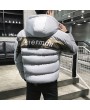 Bomber Jackets - Men's Cotton Hooded Thick Warm Winter Padded Collar Korean Slim Trend Of Cotton-padded Jacket Casual Jacket