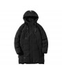 Bomber Jackets - Men's Cotton-padded Coat Winter Fashion Hooded Thick Warm Coat Long Padded Coat