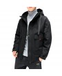 Men's Padded Winter Jacket Warm Korean Version Of Casual Loose Cotton Hooded Frock Coat Japanese