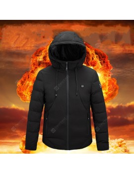 Men's Smart Heating Cotton Coat Hooded Parka