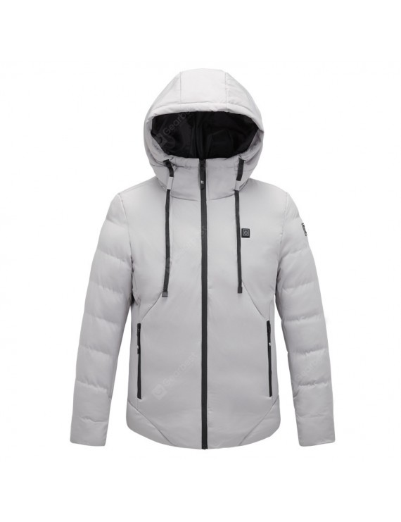 Bomber Jackets - Men's Smart Heating Cotton Coat Hooded Parka