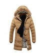 Bomber Jackets - Men's Thick Cotton Coat Hooded Warm Down Jacket