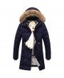 Bomber Jackets - Men's Thick Cotton Coat Hooded Warm Down Jacket