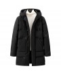 Bomber Jackets - Winter Men's Mid-length Cotton Coat Thicken Warm Large Size Padded Jacket for Couple